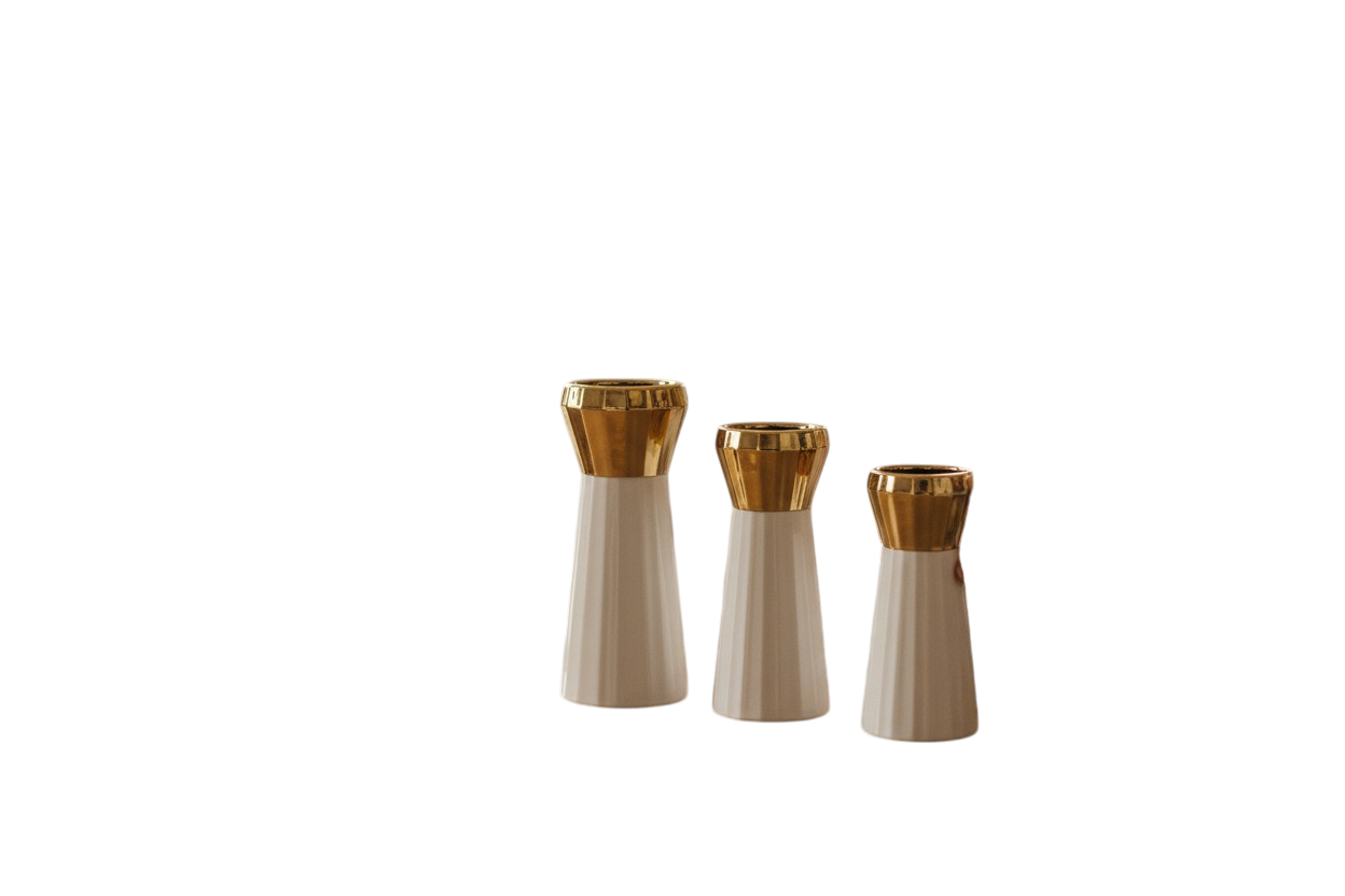 Scandinavian Modern Abstract Ring Ceramic Vase