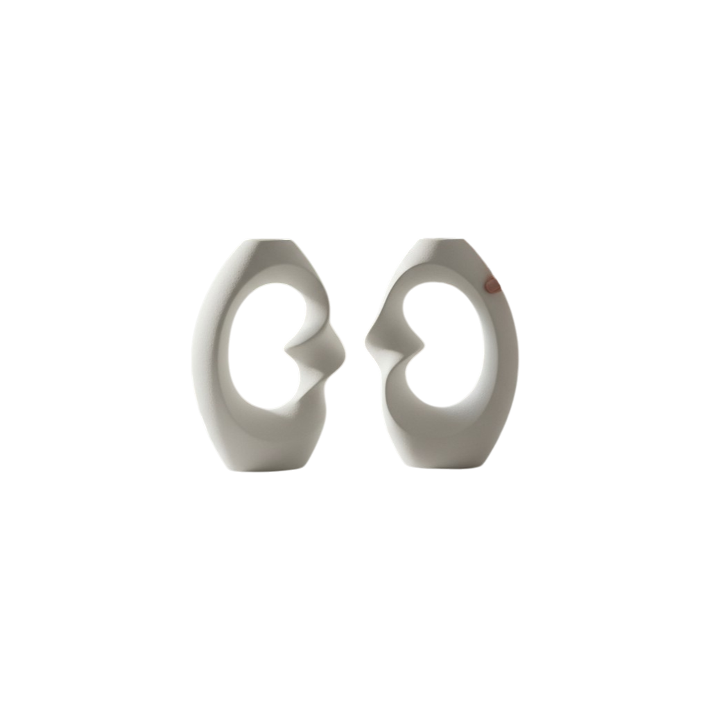 Nordic Calm Abstract Hollow Ring Art Vase
