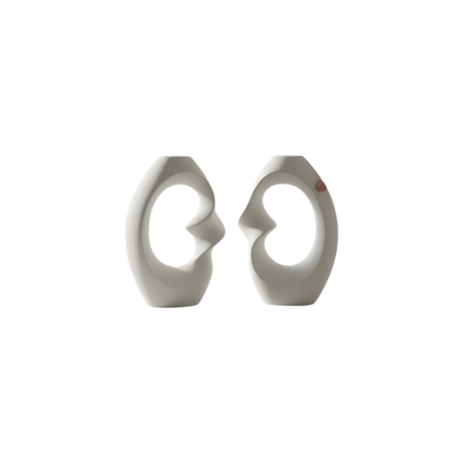 Nordic Calm Abstract Hollow Ring Art Vase