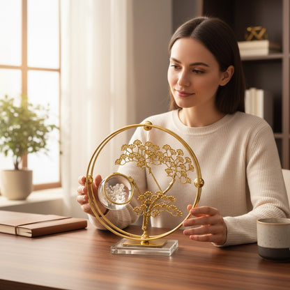 Crystal Tree of Life Orb Ornament