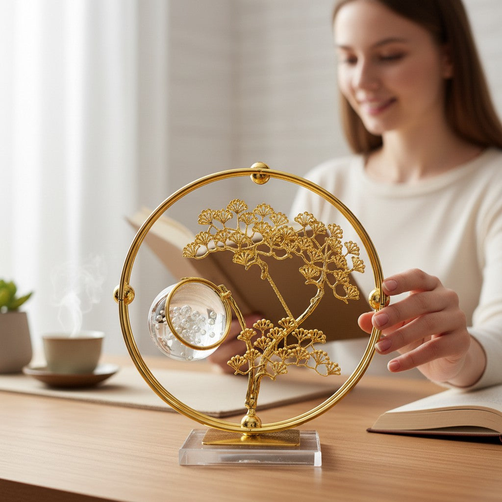 Crystal Tree of Life Orb Ornament