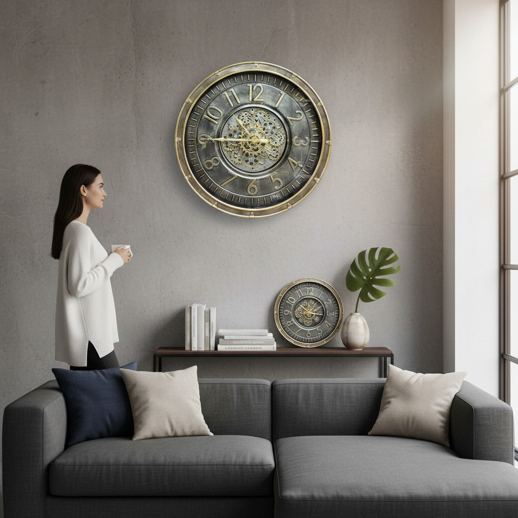 Imperial Steampunk Gear Wall Clock