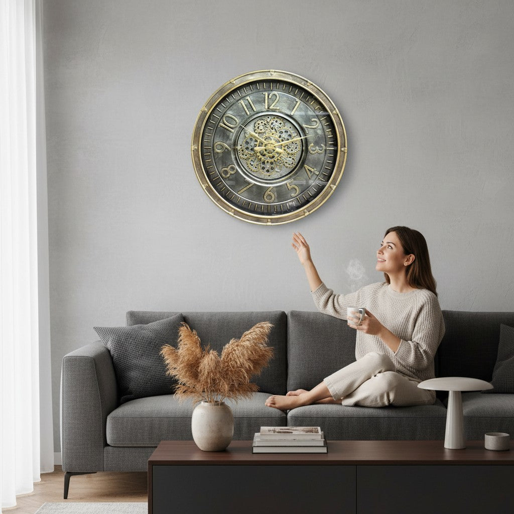 Imperial Steampunk Gear Wall Clock