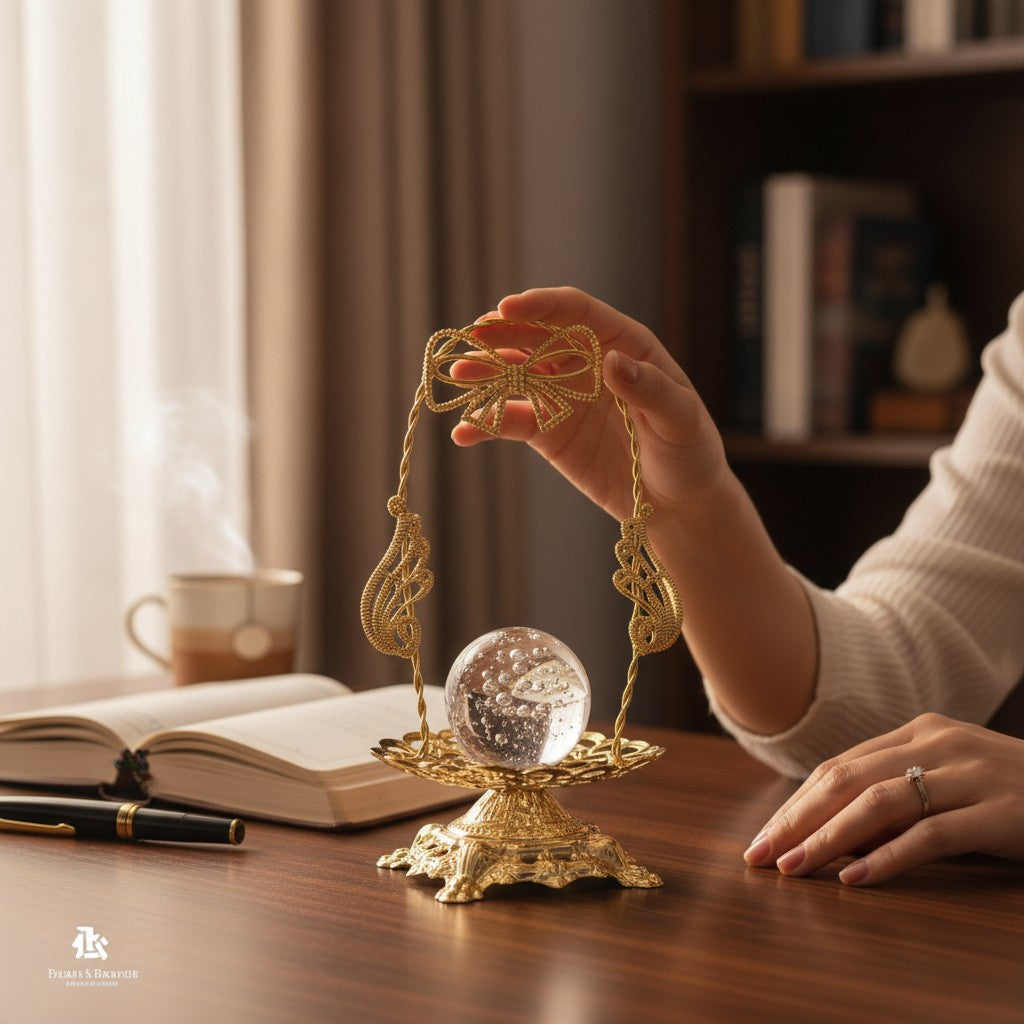 Artistic Crystal Globe Tree Stand