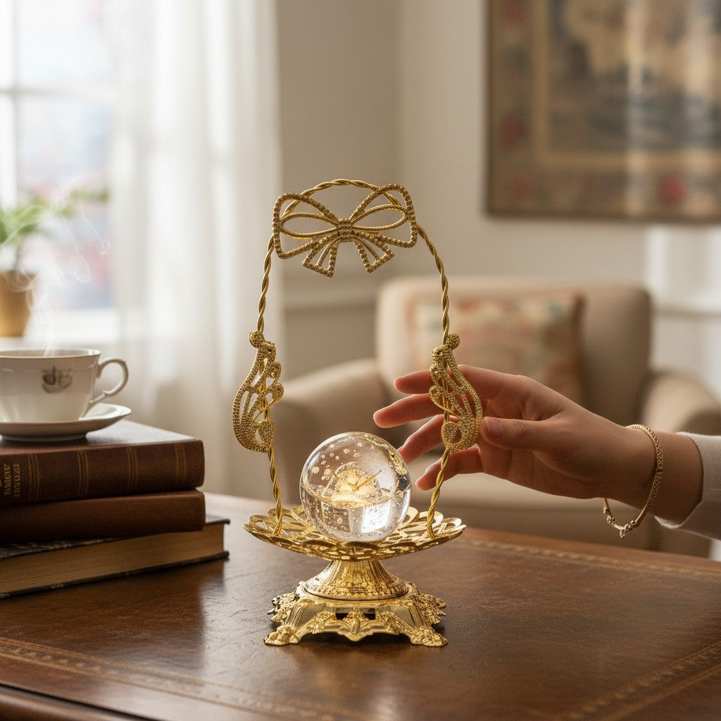 Artistic Crystal Globe Tree Stand
