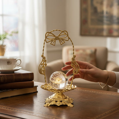 Artistic Crystal Globe Tree Stand