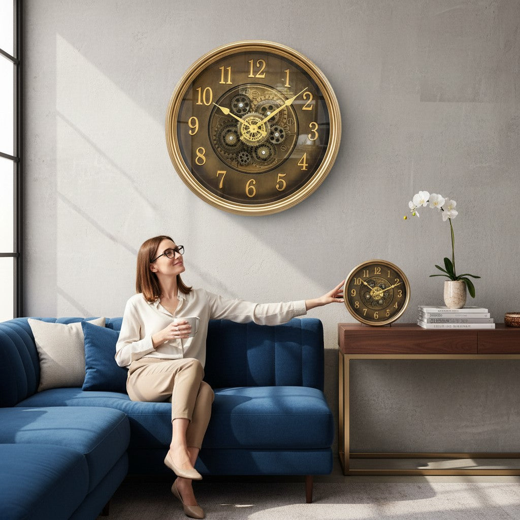 Industrial Heritage Gear Wall Clock