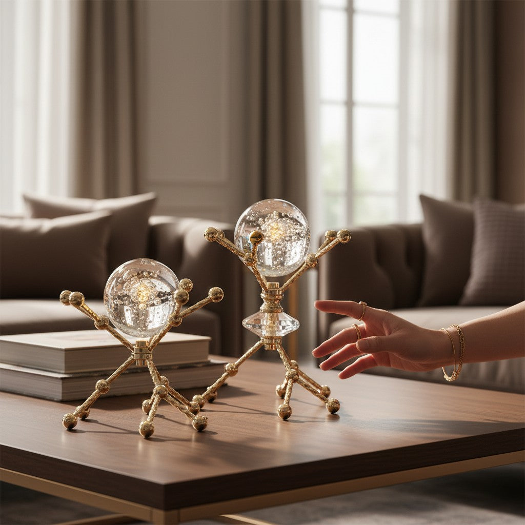 Luxe Circle of Life Crystal Décor