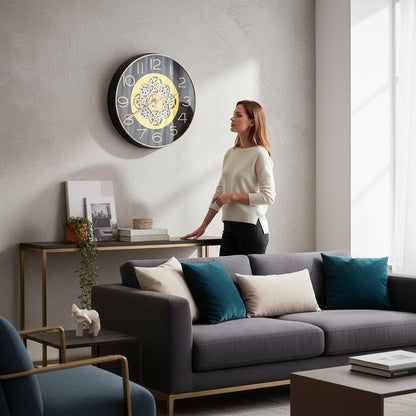 . Prestige Moving Gear Statement Clock