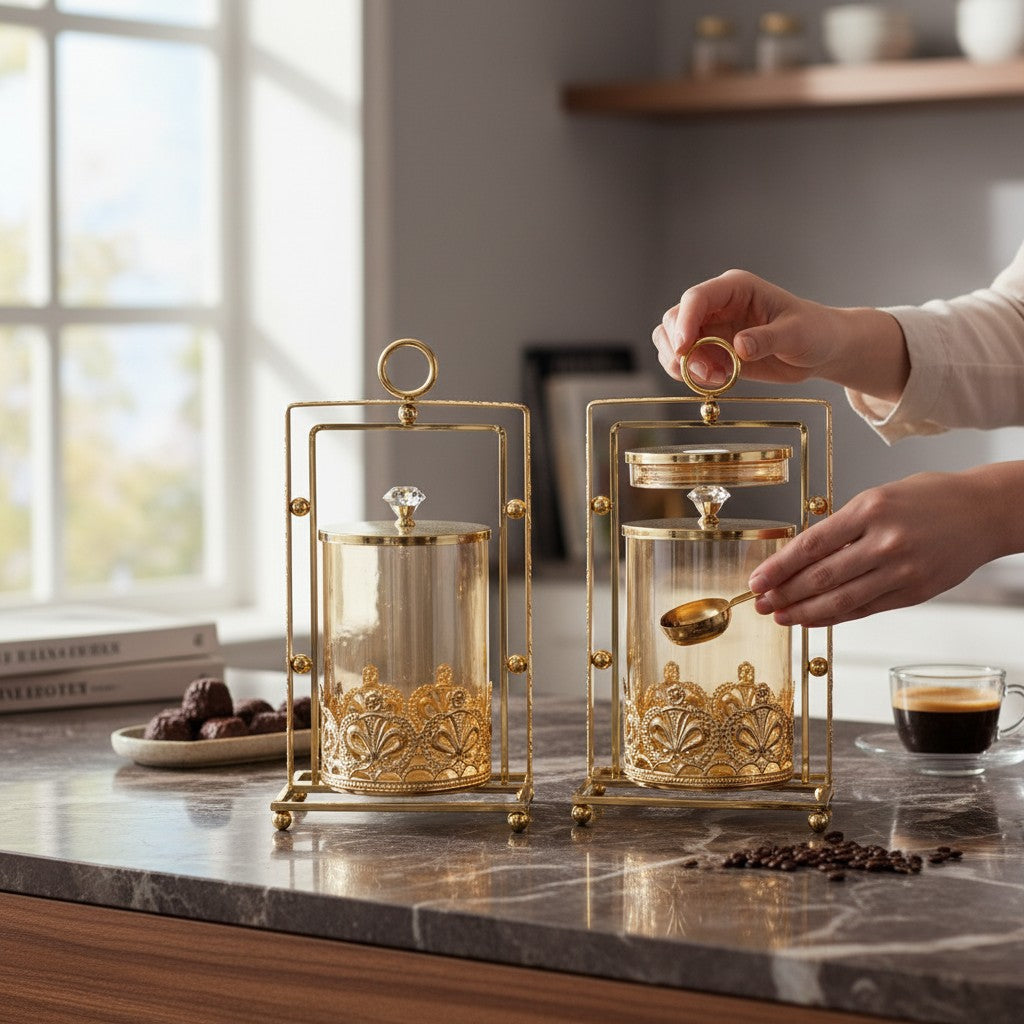 Crystal Petal Luxe Candle Holder
