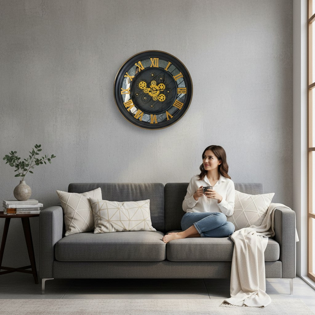 Classic Fusion Gear Wall Clock