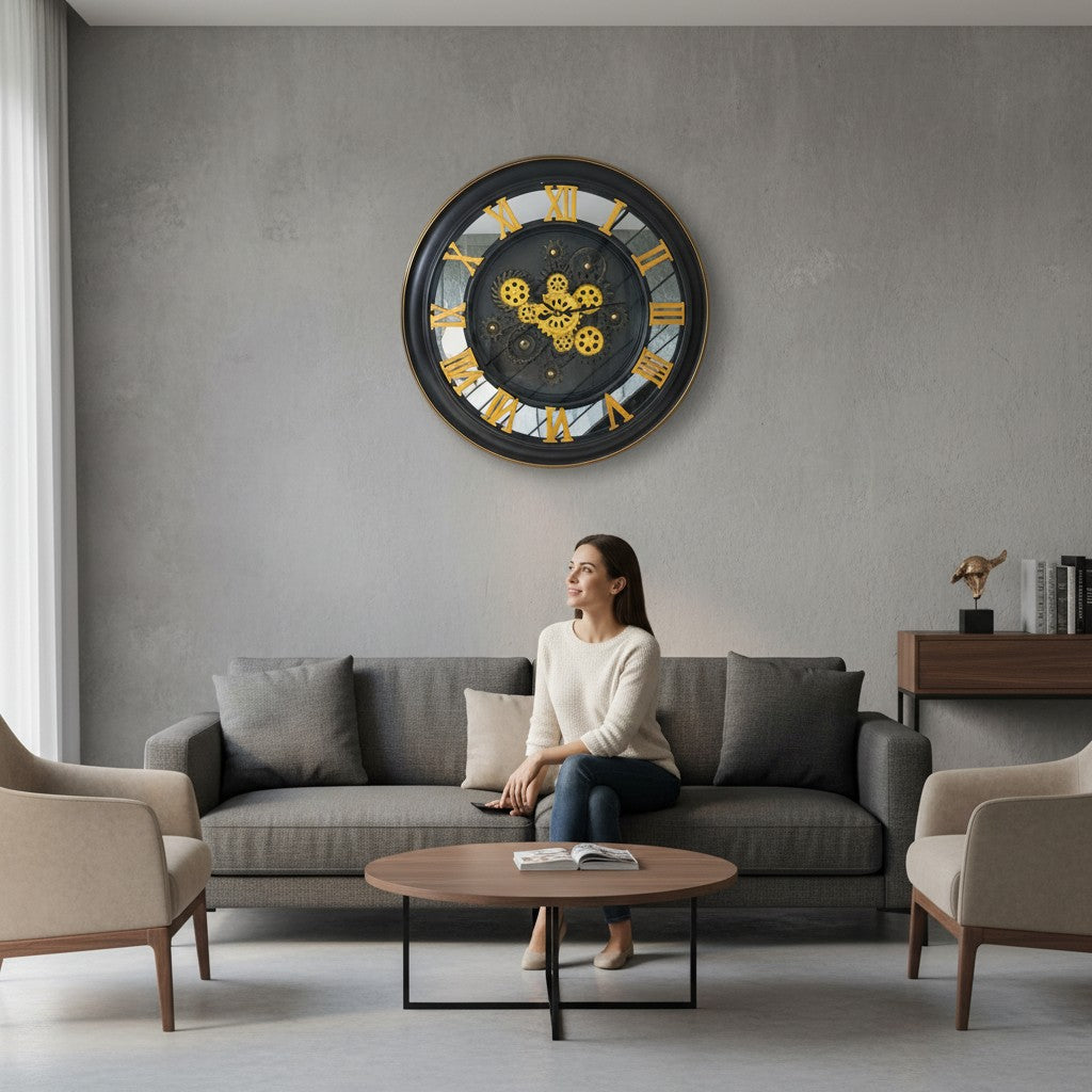 Classic Fusion Gear Wall Clock