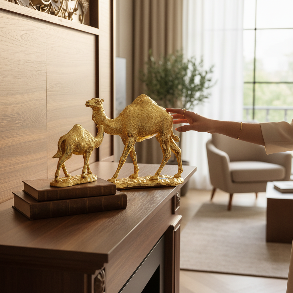 Desert Charm Resin Camel Figurine