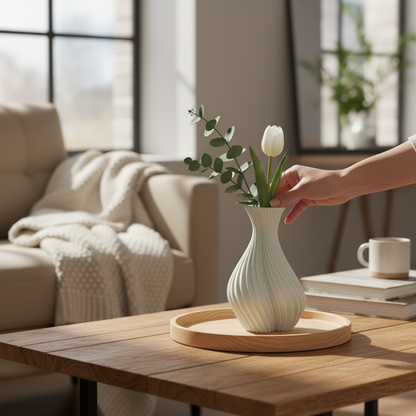 Abstract Nordic Style Silicone with Unbreakable Vase