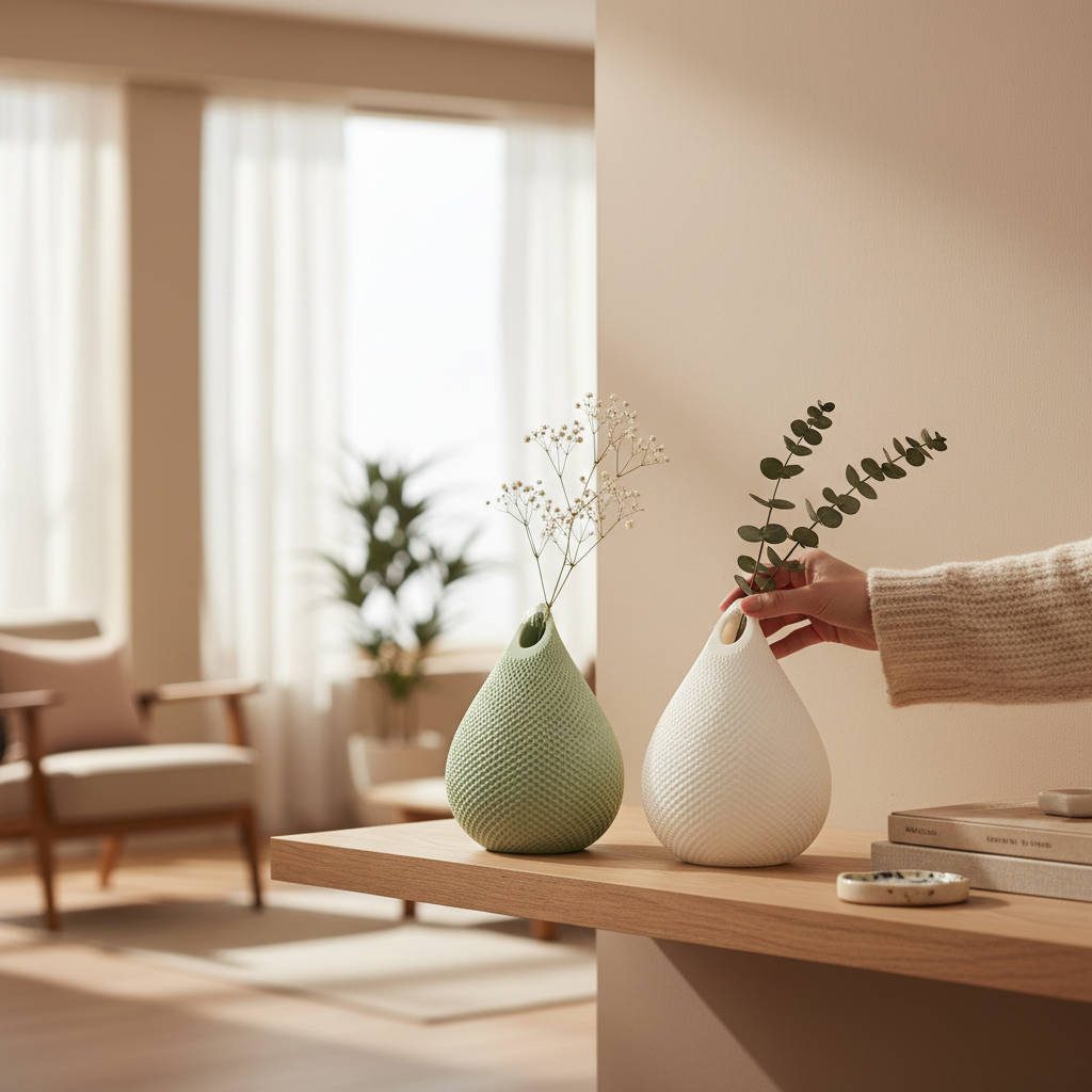 Artistic Fold Design Silicone Vase for Modern Home Décor