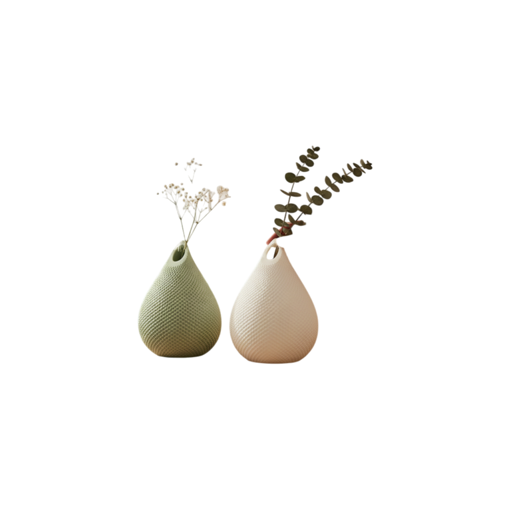 Artistic Fold Design Silicone Vase for Modern Home Décor