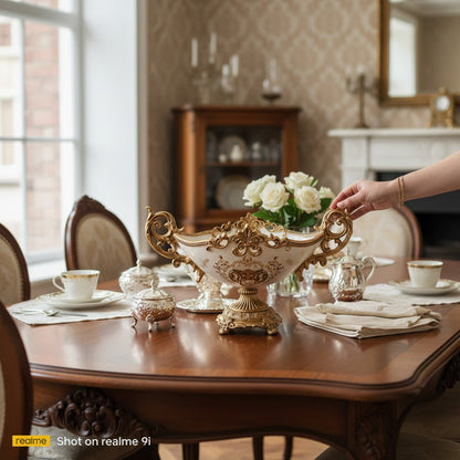 Opulent Fabric Texture Center Bowl