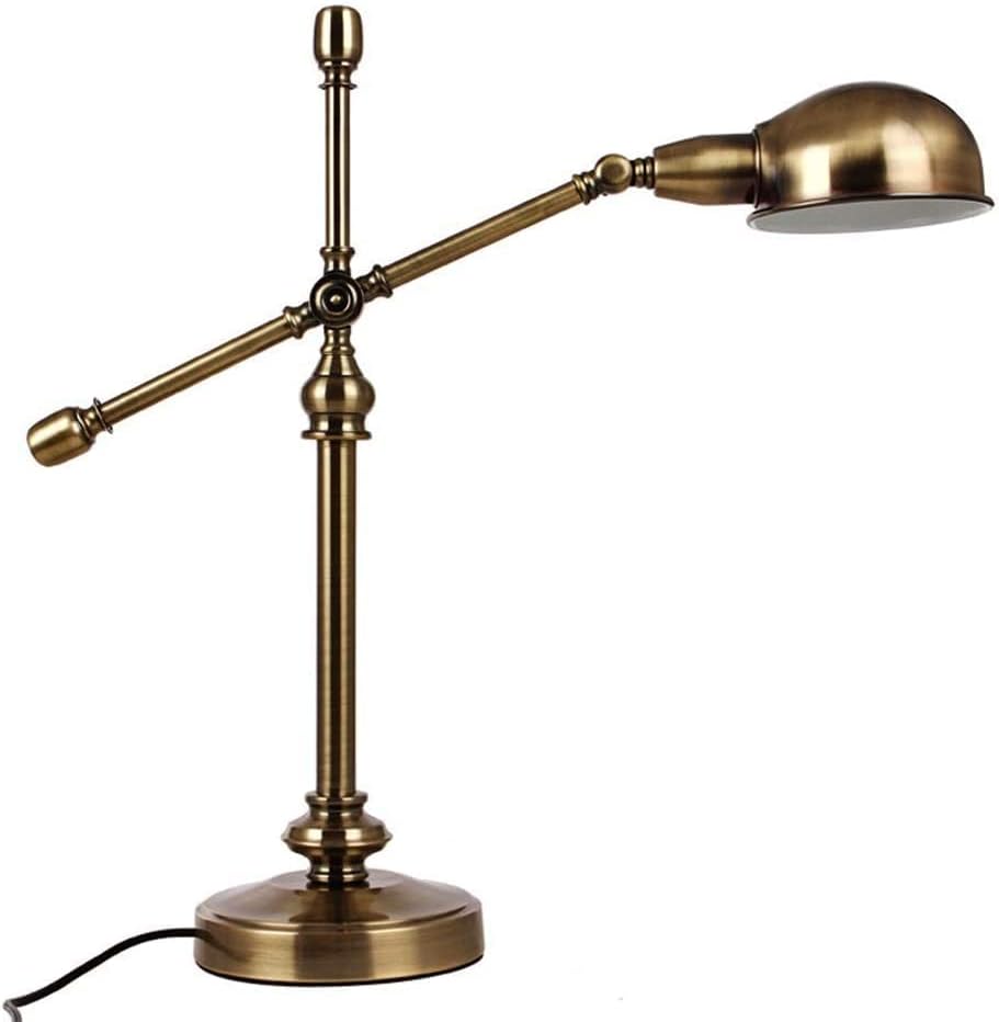 Retro Adjustable Long Arm Eye-Care Desk & Reading Lamp