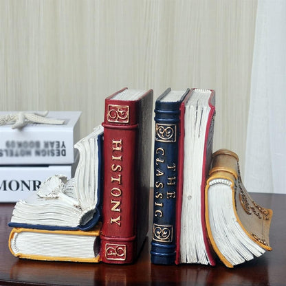 Royal Vintage Equestrian Fiber Bookends Set