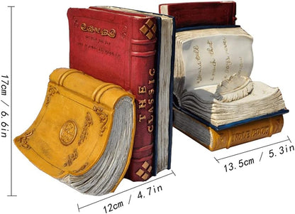 Royal Vintage Equestrian Fiber Bookends Set