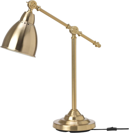 Vintage Brass LED Study Table Lamp