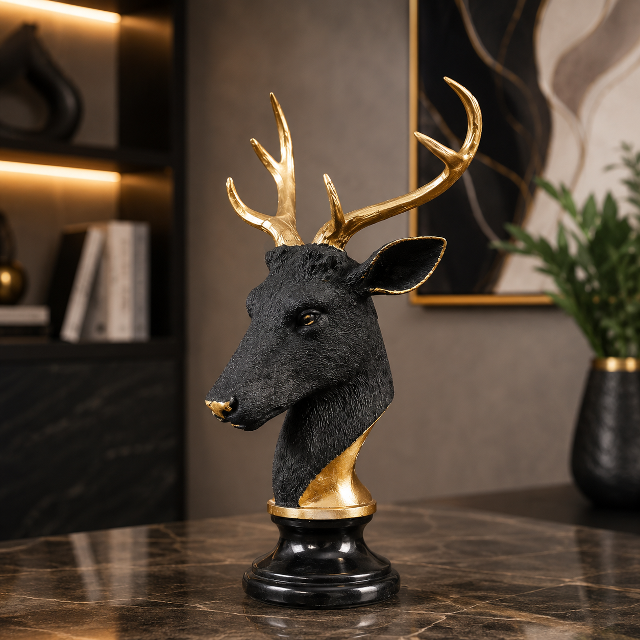 Refined Heritage Equestrian Fiber Sculpture ✨