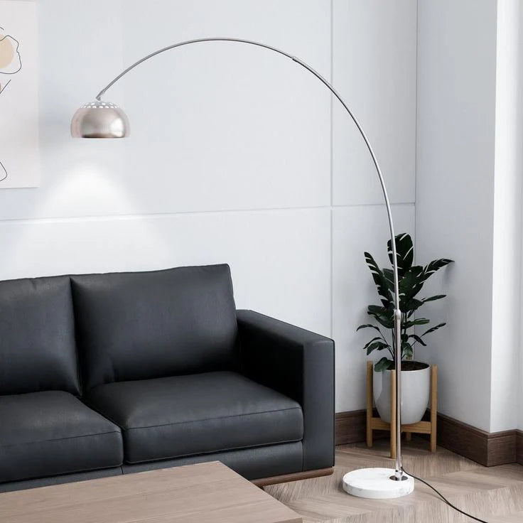 Celestia Silver Arch Floor Lamp – 6 Feet