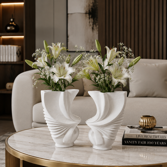 Premium Scandinavian Style Ceramic Accent Vase