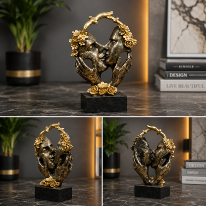 Luxury Equestrian Motion Fiber Sculpture ✨