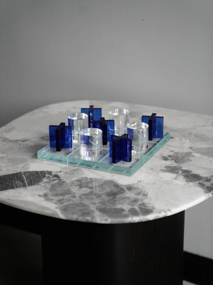 Crystal Blue Modern Game Board