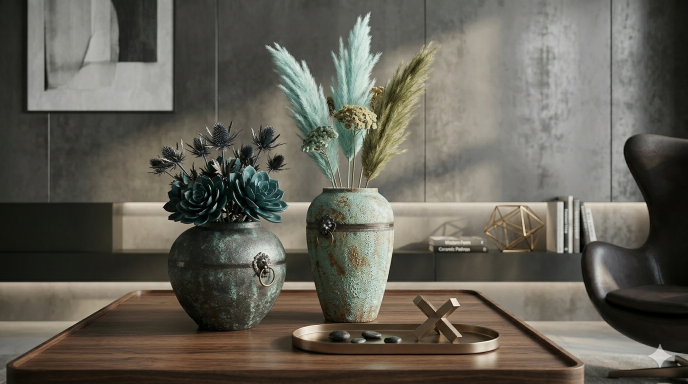 Elegant Contemporary Nordic Ceramic Vase
