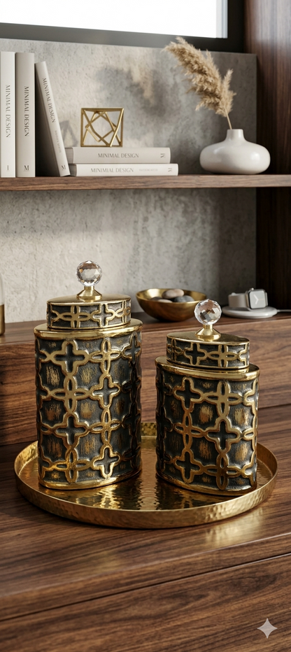 Antique Inspired Ceramic Candy Jar