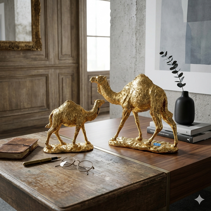 Desert Charm Resin Camel Figurine