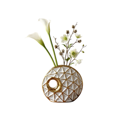 Timeless Scandinavian Style  Flower Ceramic Vase