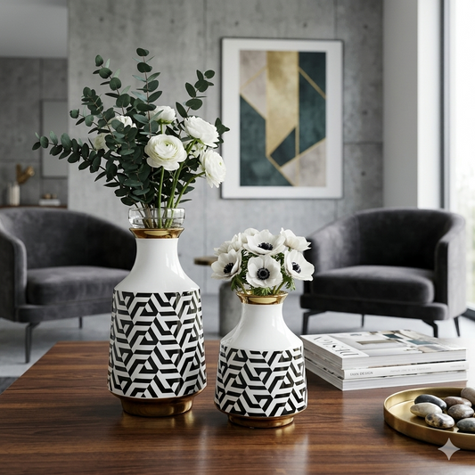 Luxury Nordic Style Ceramic Vase for Elegant Décor