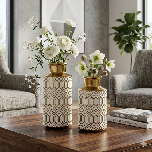 Nordic Harmony Sculptural Ceramic Vase ✨