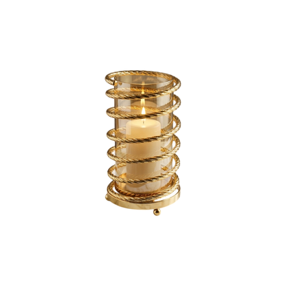 Luxe Metallic Candle Stand Holder
