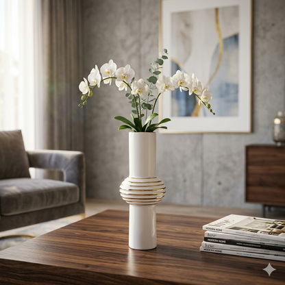 Refined Nordic Ceramic Decorative Vase for Modern Interiors
