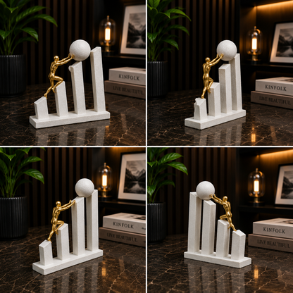 Vintage Grandeur Horse Rider Fiber Accent