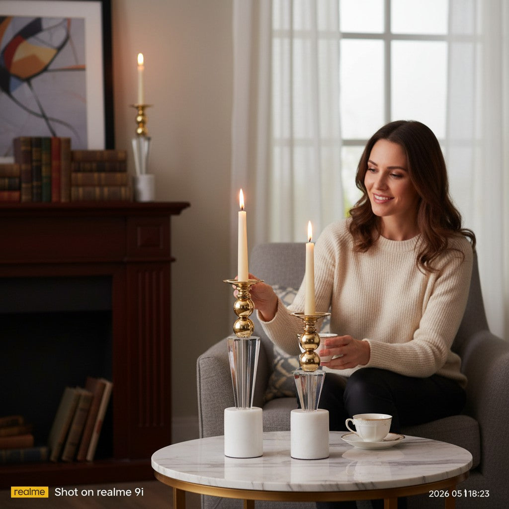 Eternal Lotus Crystal Light Stand