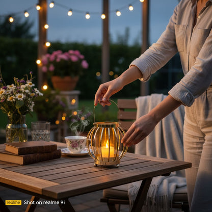 Elegant Iron Cage Candle Holder