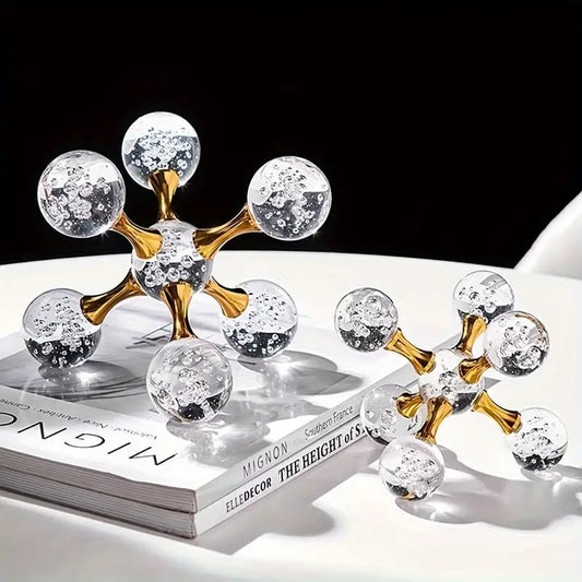 Nordic Luxe Crystal Décor Sculpture