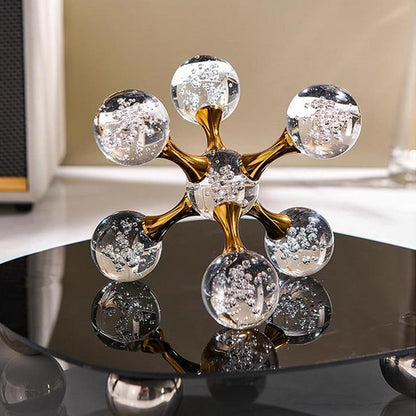 Nordic Luxe Crystal Décor Sculpture