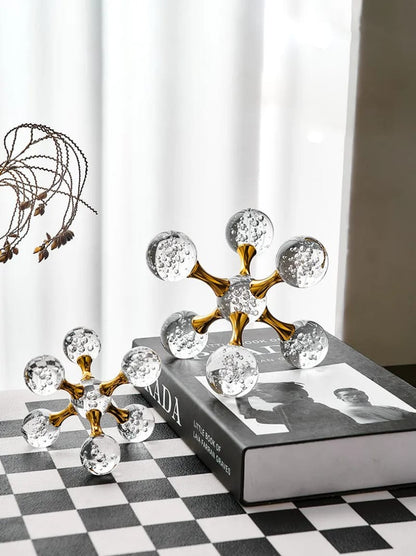 Nordic Luxe Crystal Décor Sculpture