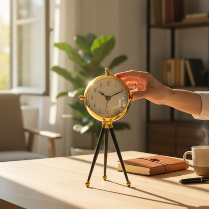 Elegant Metallic Trio Timepiece Set