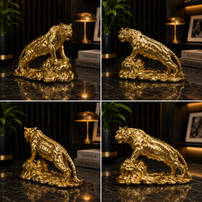 Artisan Crafted Equestrian Fiber Tiger