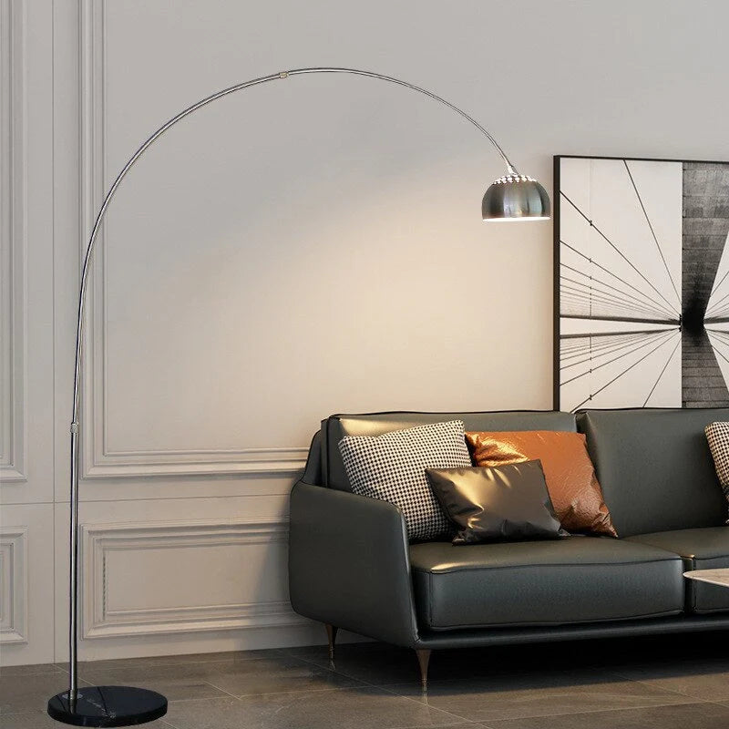 Celestia Silver Arch Floor Lamp – 6 Feet